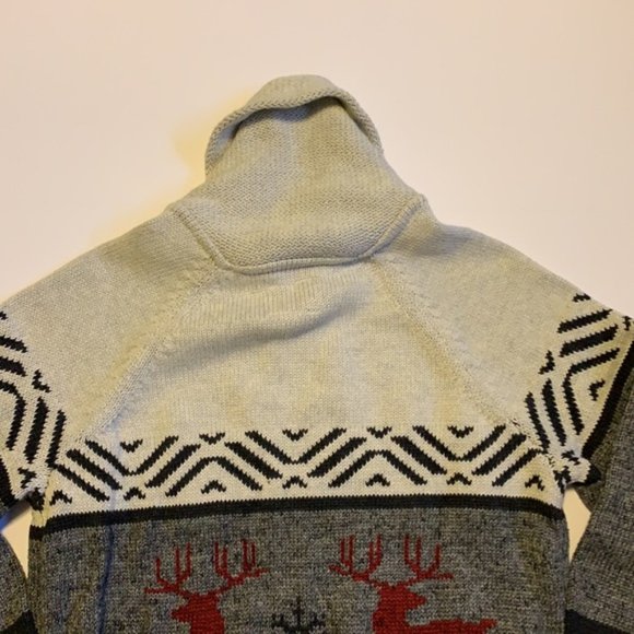 🆕 Wind River Grey and Red Knit Zip Up Sweater - Women’s Size Medium - Picture 5 of 9